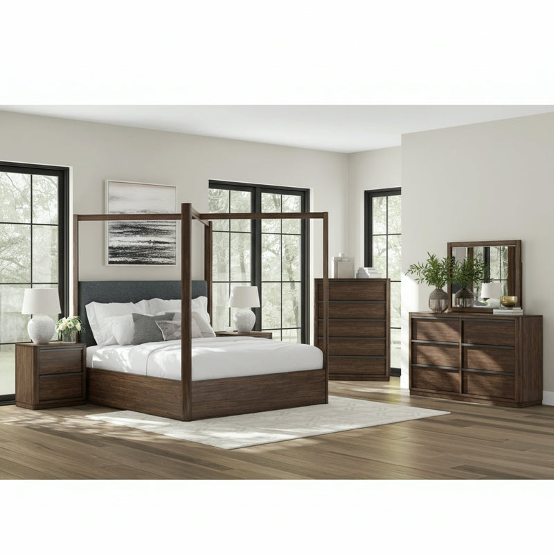 Dilenno Bed, Dresser, Mirror, Chest & Nightstand, Bedroom Set
