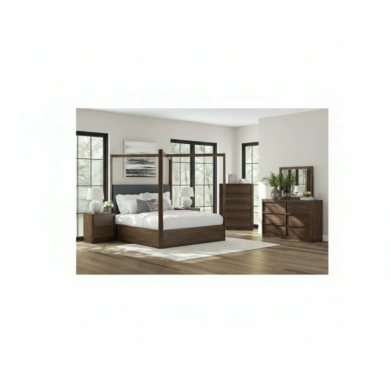Dilenno Bed, Dresser, Mirror, Chest & Nightstand, Bedroom Set