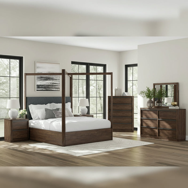 Dilenno Bed, Dresser, Mirror, Chest & Nightstand, Bedroom Set