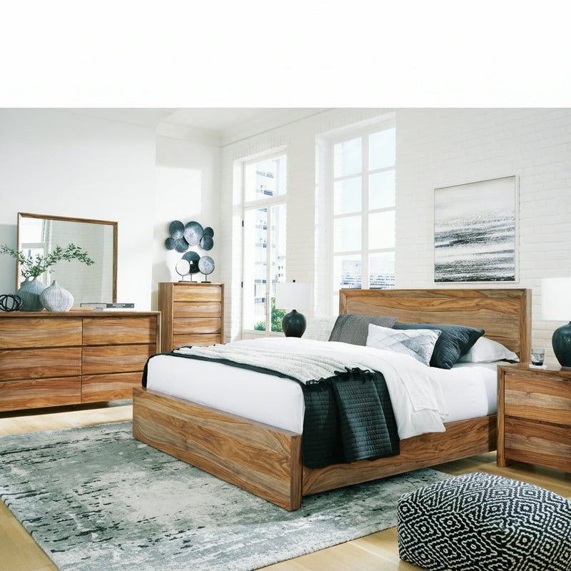 Dressonni Panel Bed, Dresser, Mirror, Chest & Nightstand, Bedroom Set