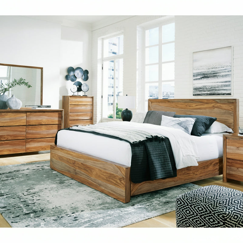 Dressonni Panel Bed, Dresser, Mirror, Chest & Nightstand, Bedroom Set