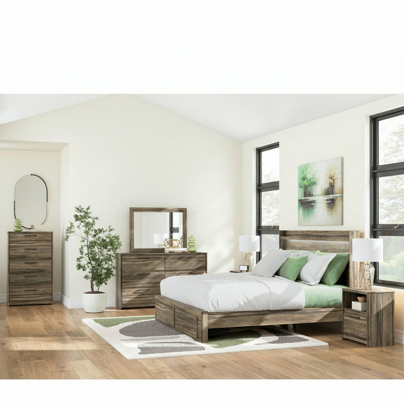 Elbrim Panel Bed, Dresser, Mirror, Chest & Nightstand, Bedroom Set