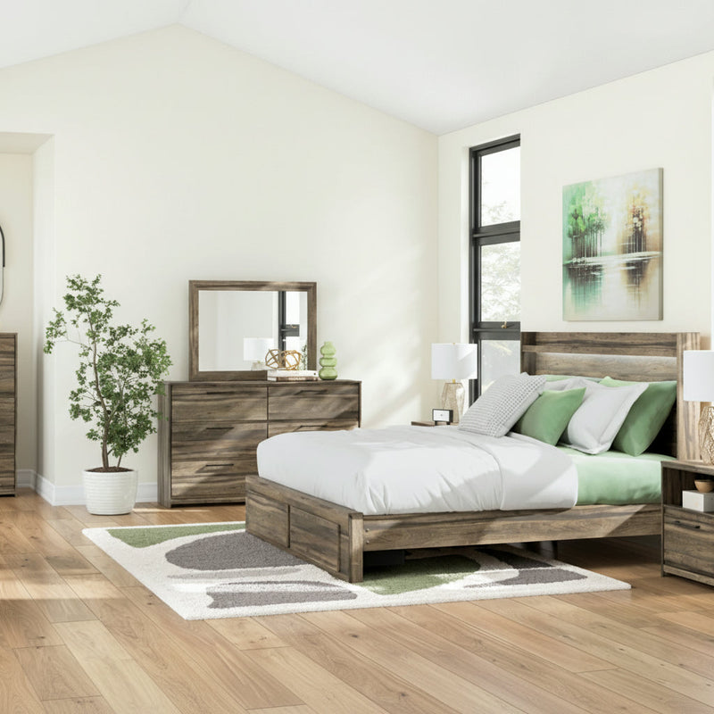 Elbrim Panel Bed, Dresser, Mirror, Chest & Nightstand, Bedroom Set