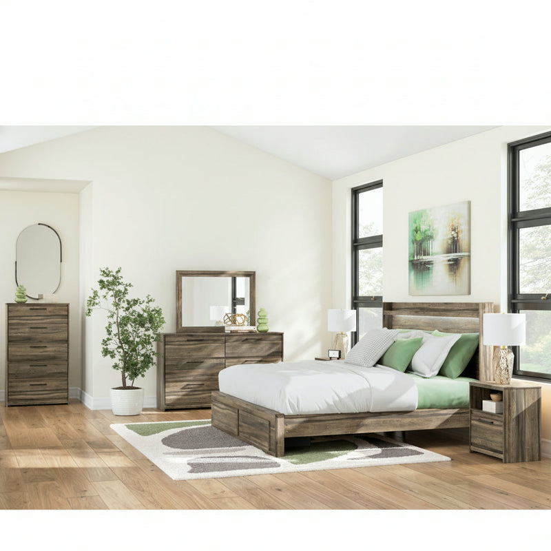 Elbrim Panel Bed, Dresser, Mirror, Chest & Nightstand, Bedroom Set