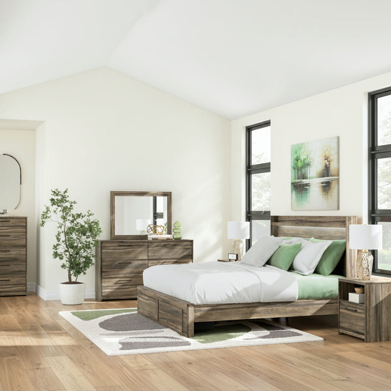 Elbrim Panel Bed, Dresser, Mirror, Chest & Nightstand, Bedroom Set