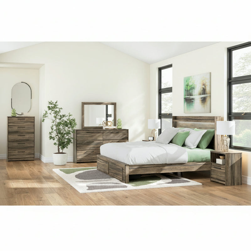 Elbrim Panel Bed, Dresser, Mirror, Chest & Nightstand, Bedroom Set