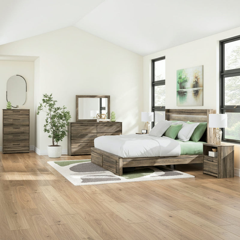 Elbrim Panel Bed, Dresser, Mirror, Chest & Nightstand, Bedroom Set