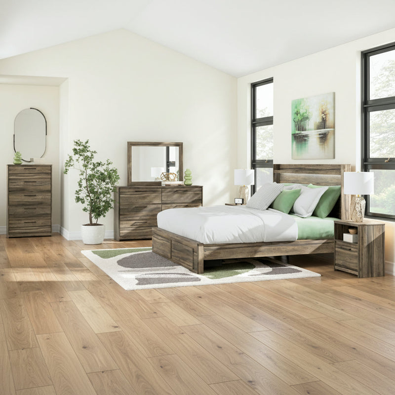 Elbrim Panel Bed, Dresser, Mirror, Chest & Nightstand, Bedroom Set