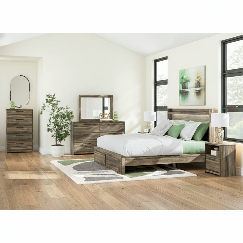 Elbrim Panel Bed, Dresser, Mirror, Chest & Nightstand, Bedroom Set