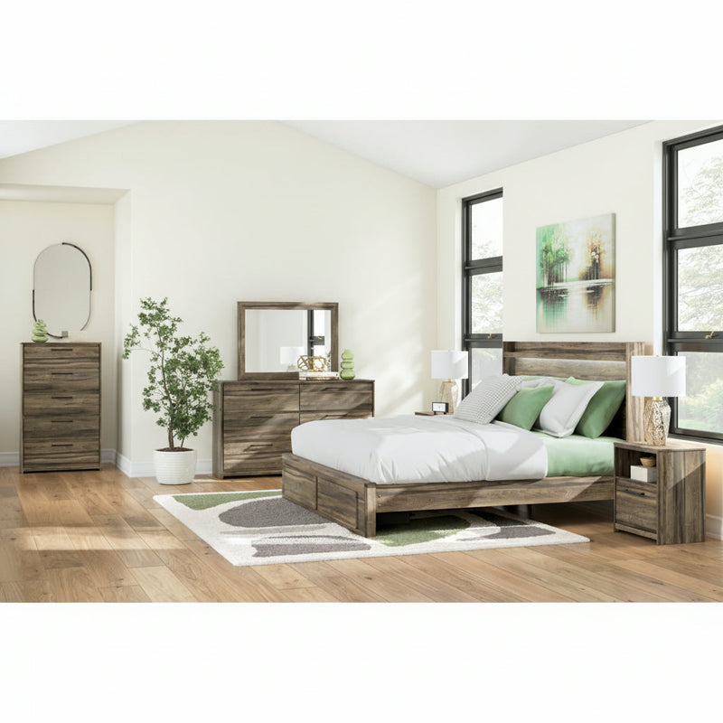 Elbrim Panel Bed, Dresser, Mirror, Chest & Nightstand, Bedroom Set