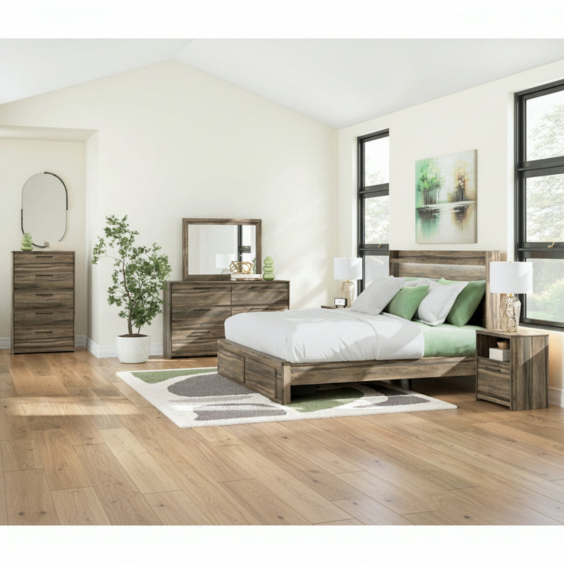 Elbrim Panel Bed, Dresser, Mirror, Chest & Nightstand, Bedroom Set