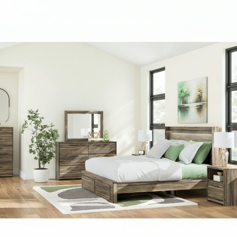 Elbrim Panel Bed, Dresser, Mirror, Chest & Nightstand, Bedroom Set