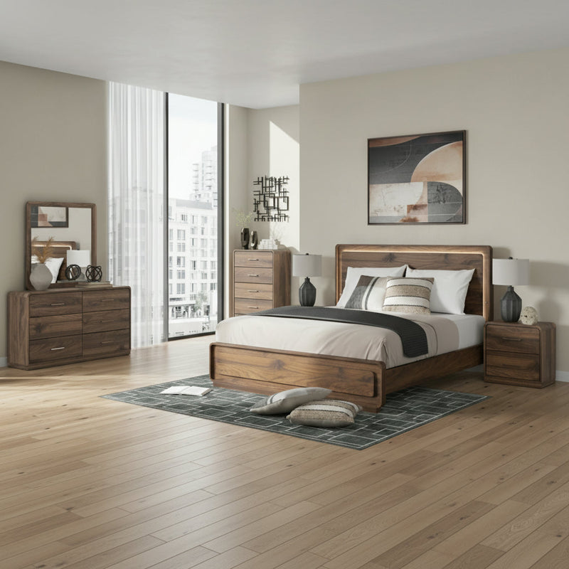 Fortlorn Panel Bed, Dresser, Mirror, Chest & Nightstand, Bedroom Set