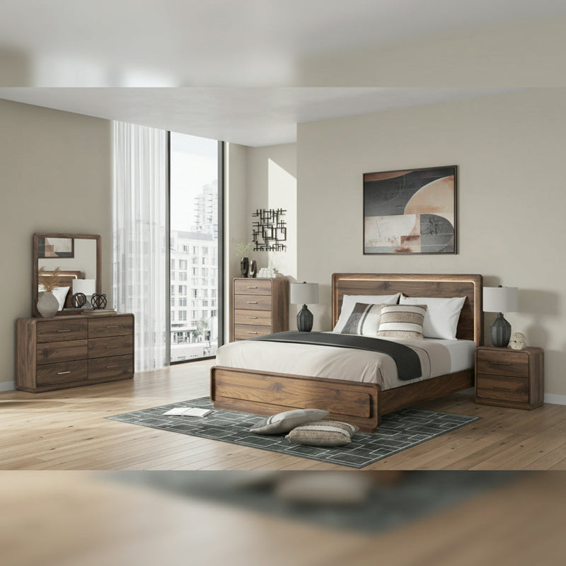 Fortlorn Panel Bed, Dresser, Mirror, Chest & Nightstand, Bedroom Set