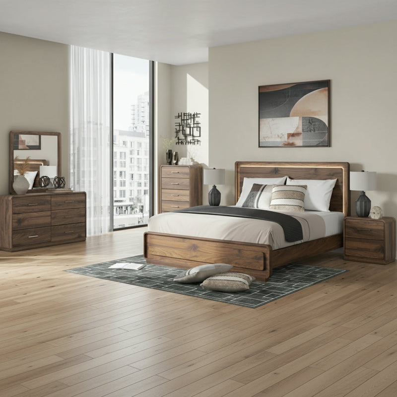 Fortlorn Panel Bed, Dresser, Mirror, Chest & Nightstand, Bedroom Set