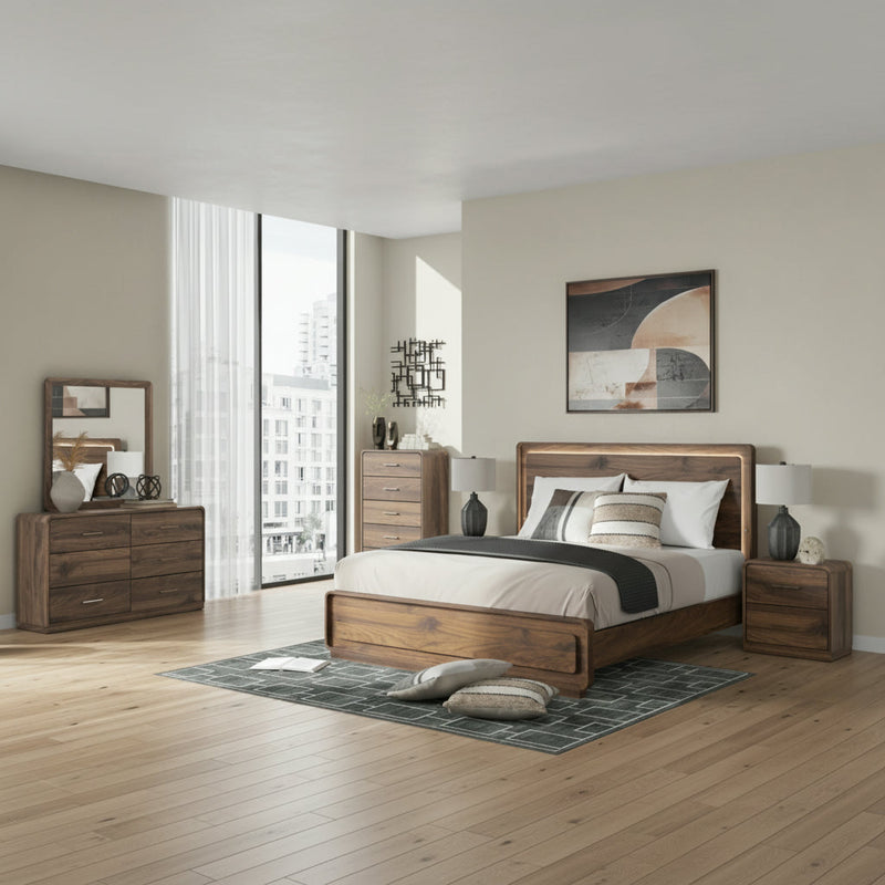 Fortlorn Panel Bed, Dresser, Mirror, Chest & Nightstand, Bedroom Set