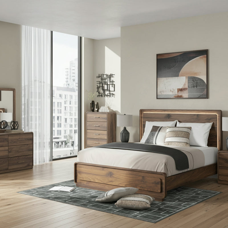 Fortlorn Panel Bed, Dresser, Mirror, Chest & Nightstand, Bedroom Set