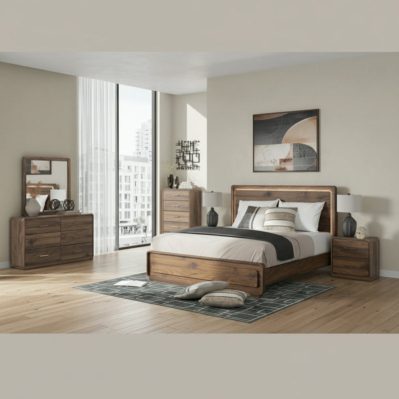 Fortlorn Panel Bed, Dresser, Mirror, Chest & Nightstand, Bedroom Set