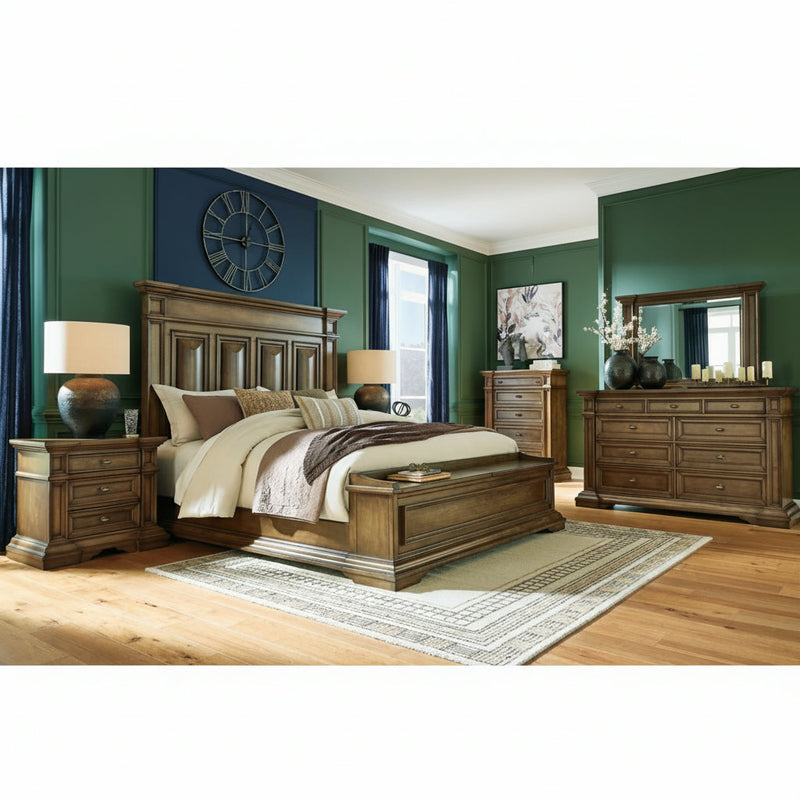 Frantanna Panel Bed, Dresser, Mirror, Chest & Nightstand, Bedroom Set