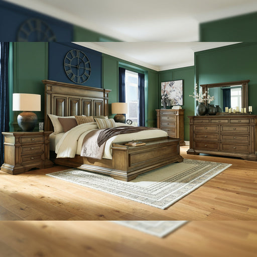 Frantanna Panel Bed, Dresser, Mirror, Chest & Nightstand, Bedroom Set King Panel Bed Dresser & Mirror