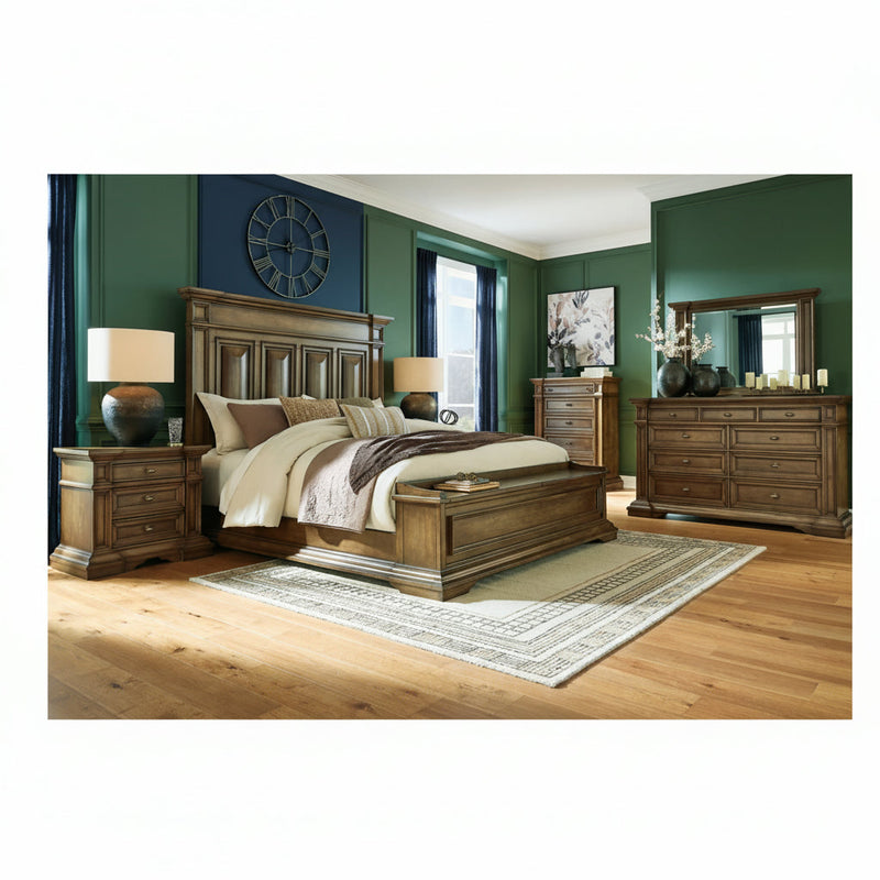 Frantanna Panel Bed, Dresser, Mirror, Chest & Nightstand, Bedroom Set
