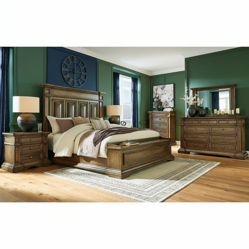 Frantanna Panel Bed, Dresser, Mirror, Chest & Nightstand, Bedroom Set