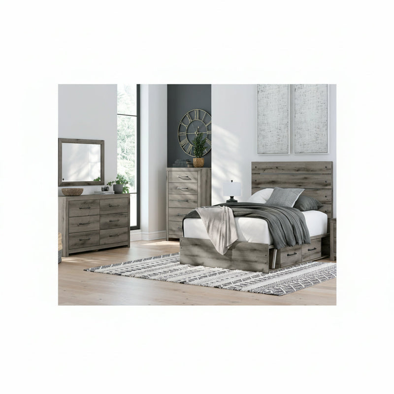 Graystorm Panel Bed, Dresser, Mirror, Chest & Nightstand, Bedroom Set