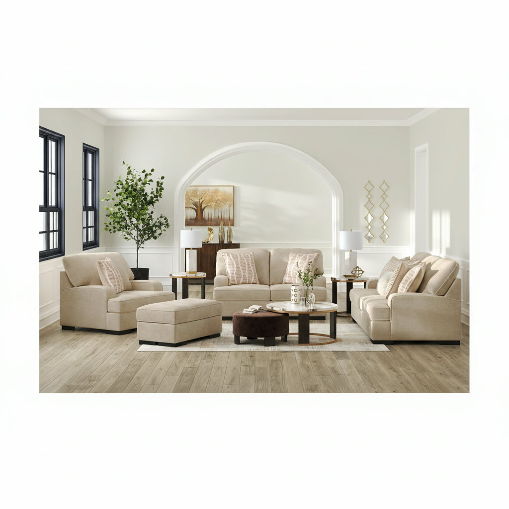 High Profile Sofa and Loveseat