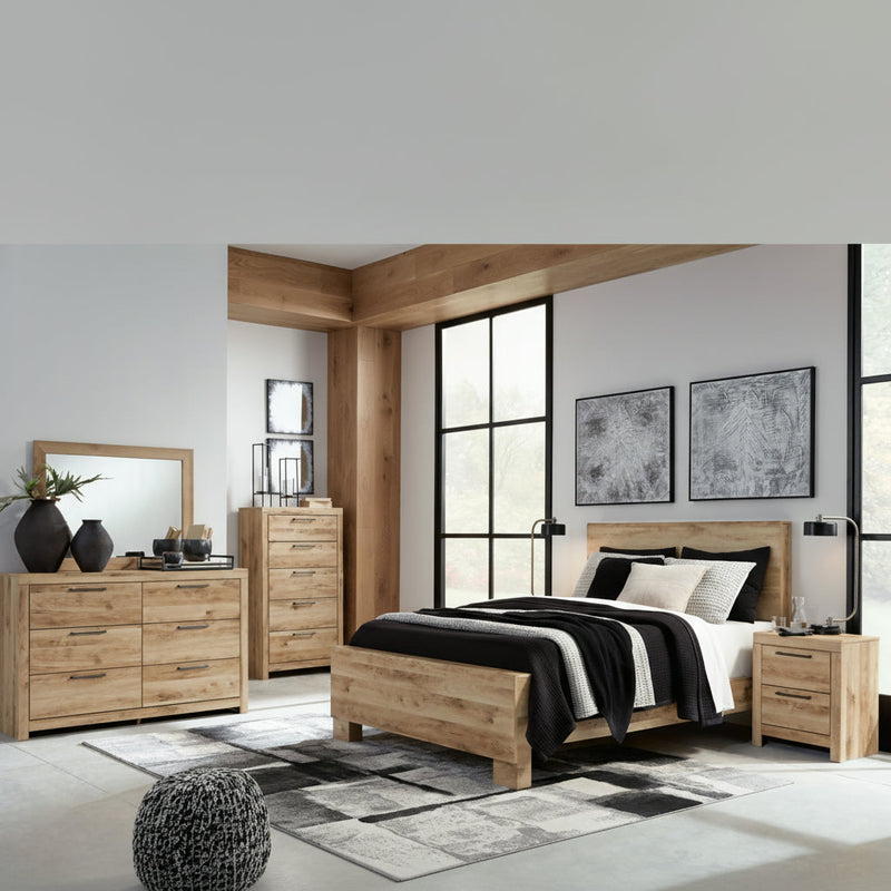 Hyanna Panel Bed, Dresser, Mirror, Chest & Nightstand, Bedroom Set