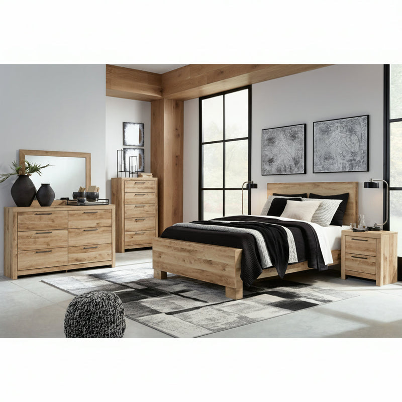 Hyanna Panel Bed, Dresser, Mirror, Chest & Nightstand, Bedroom Set