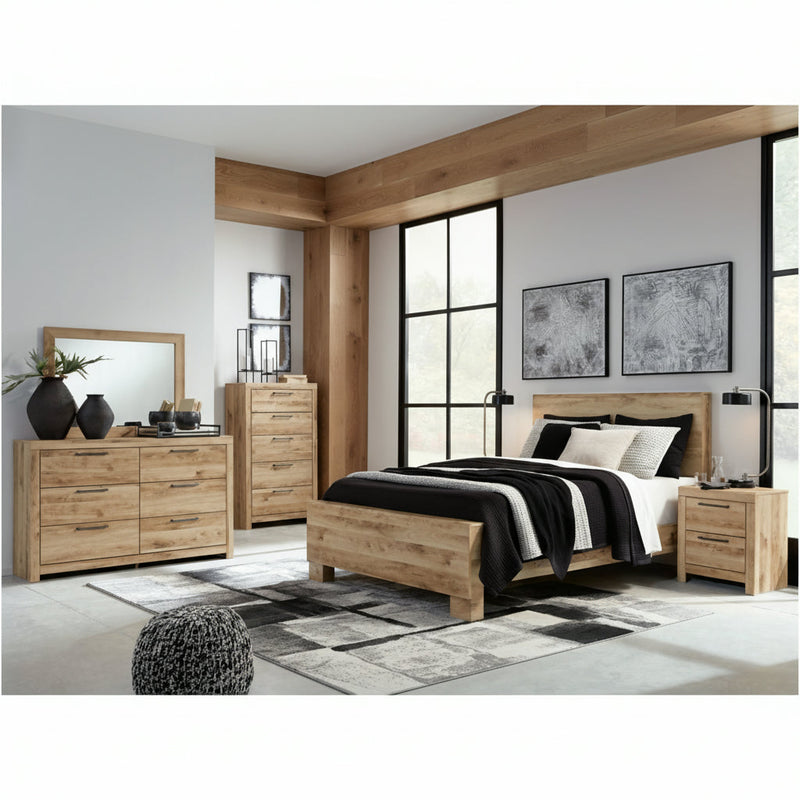 Hyanna Panel Bed, Dresser, Mirror, Chest & Nightstand, Bedroom Set