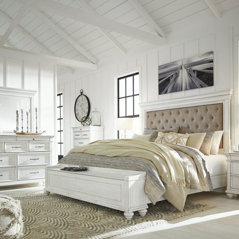 Kanwyn Panel Bed, Dresser, Mirror, Chest & Nightstand, Bedroom Set