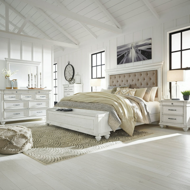 Kanwyn Panel Bed, Dresser, Mirror, Chest & Nightstand, Bedroom Set