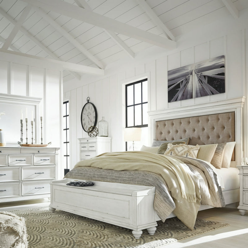 Kanwyn Panel Bed, Dresser, Mirror, Chest & Nightstand, Bedroom Set