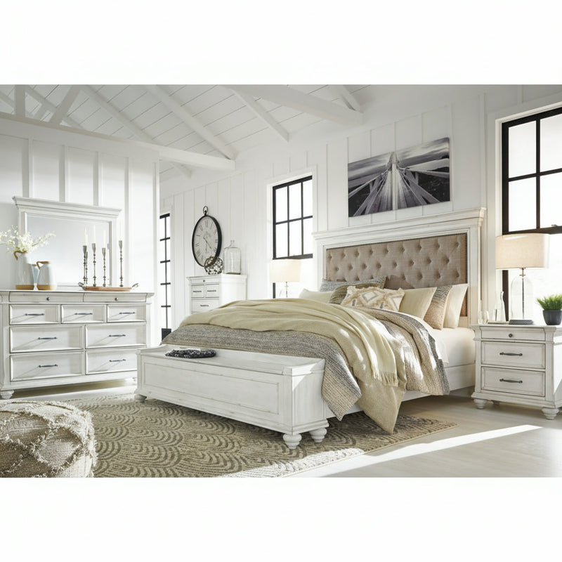 Kanwyn Panel Bed, Dresser, Mirror, Chest & Nightstand, Bedroom Set