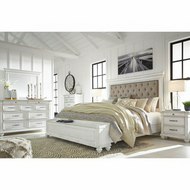 Kanwyn Panel Bed, Dresser, Mirror, Chest & Nightstand, Bedroom Set