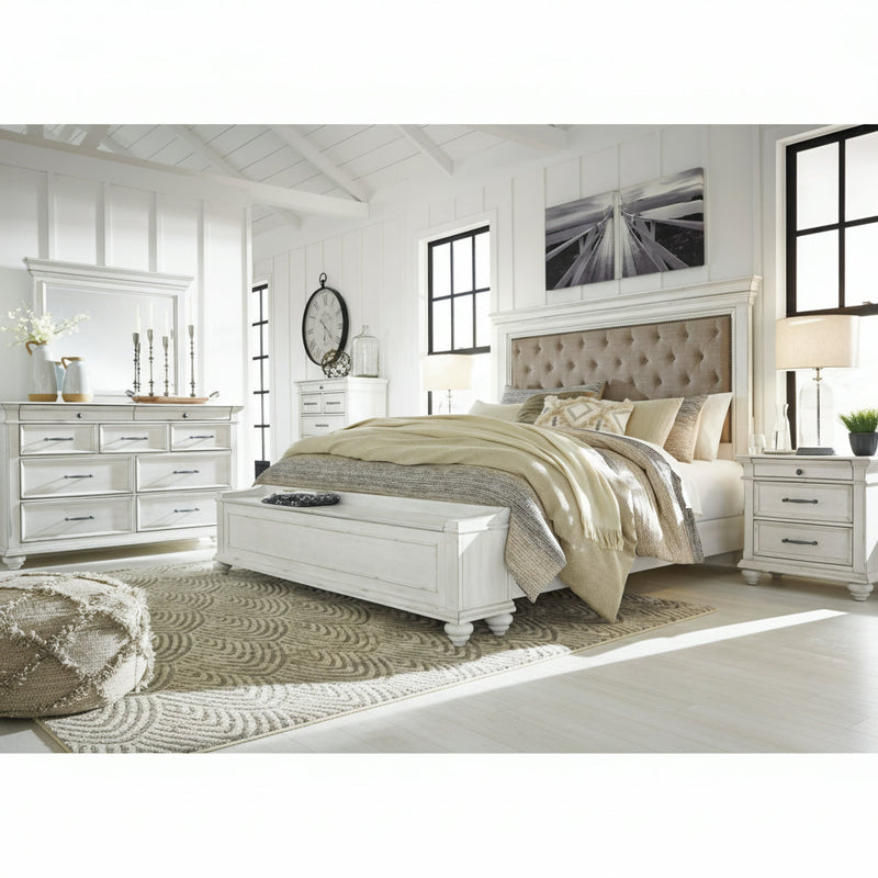 Kanwyn Panel Bed, Dresser, Mirror, Chest & Nightstand, Bedroom Set