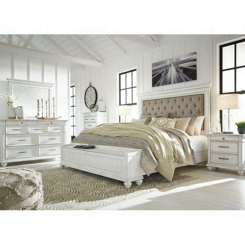 Kanwyn Panel Bed, Dresser, Mirror, Chest & Nightstand, Bedroom Set