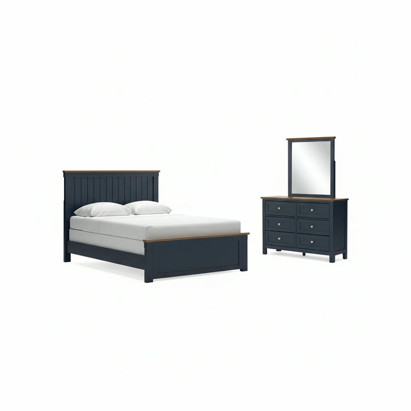 Landocken Panel Bed, Dresser, Mirror, Chest & Nightstand, Bedroom Set