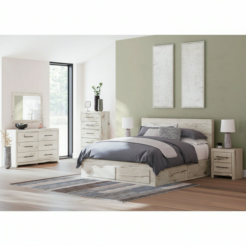 Lawroy Panel Bed, Dresser, Mirror, Chest & Nightstand, Bedroom Set
