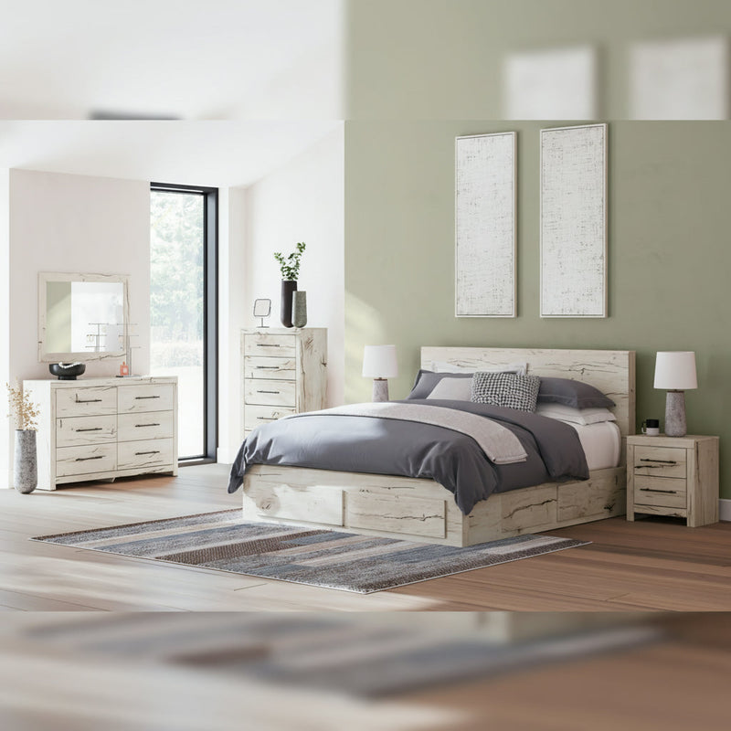 Lawroy Panel Bed, Dresser, Mirror, Chest & Nightstand, Bedroom Set