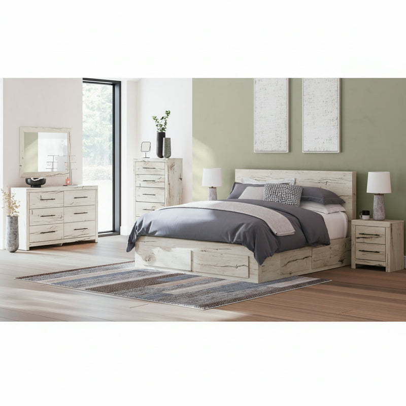 Lawroy Panel Bed, Dresser, Mirror, Chest & Nightstand, Bedroom Set
