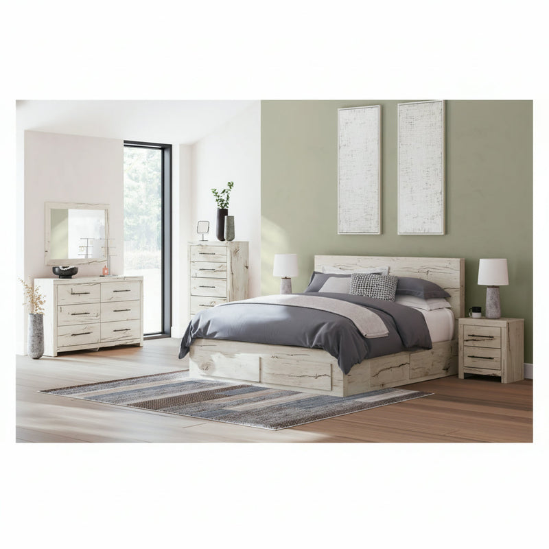 Lawroy Panel Bed, Dresser, Mirror, Chest & Nightstand, Bedroom Set