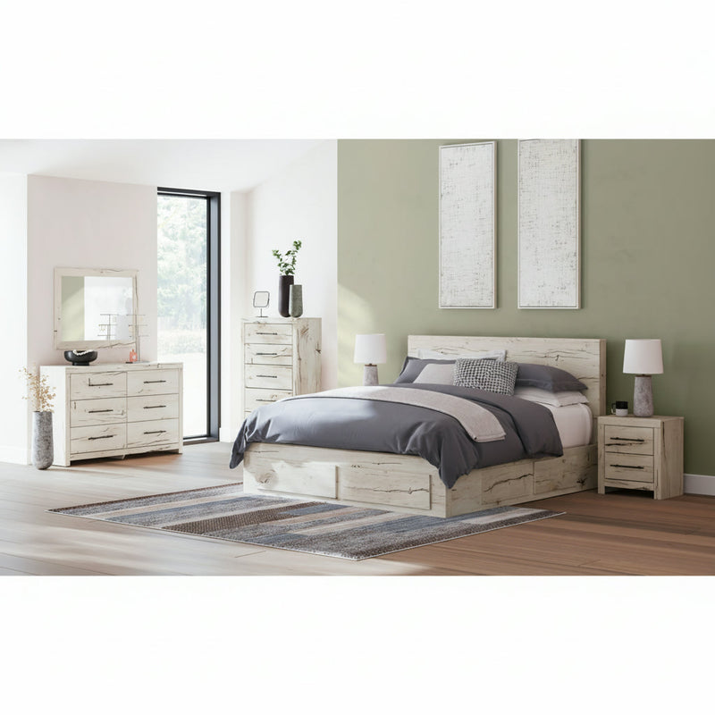 Lawroy Panel Bed, Dresser, Mirror, Chest & Nightstand, Bedroom Set