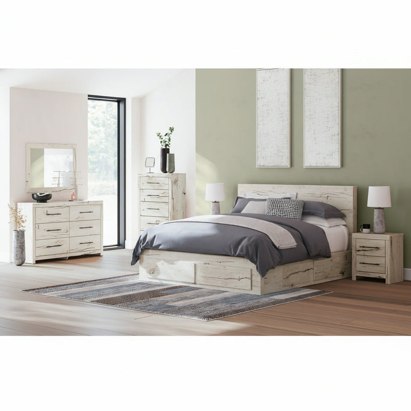 Lawroy Panel Bed, Dresser, Mirror, Chest & Nightstand, Bedroom Set