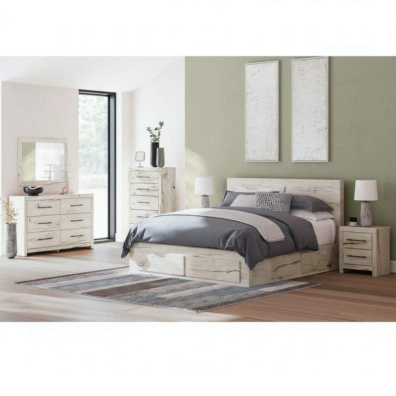 Lawroy Panel Bed, Dresser, Mirror, Chest & Nightstand, Bedroom Set