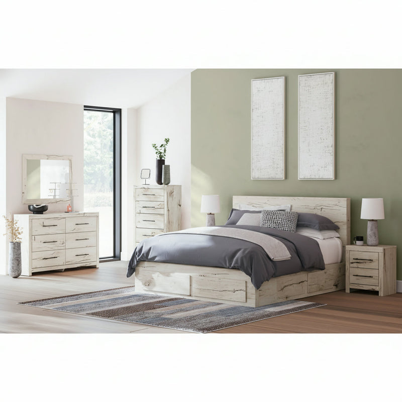 Lawroy Panel Bed, Dresser, Mirror, Chest & Nightstand, Bedroom Set