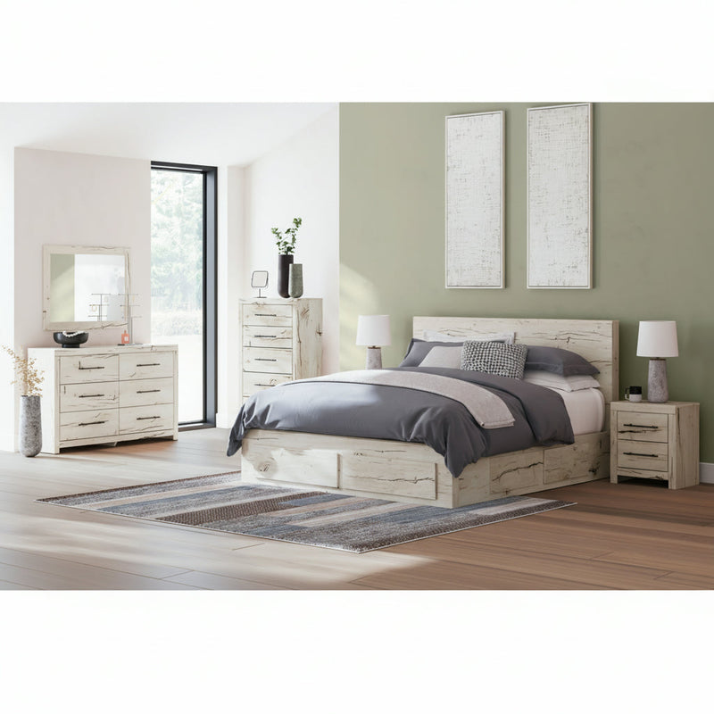 Lawroy Panel Bed, Dresser, Mirror, Chest & Nightstand, Bedroom Set