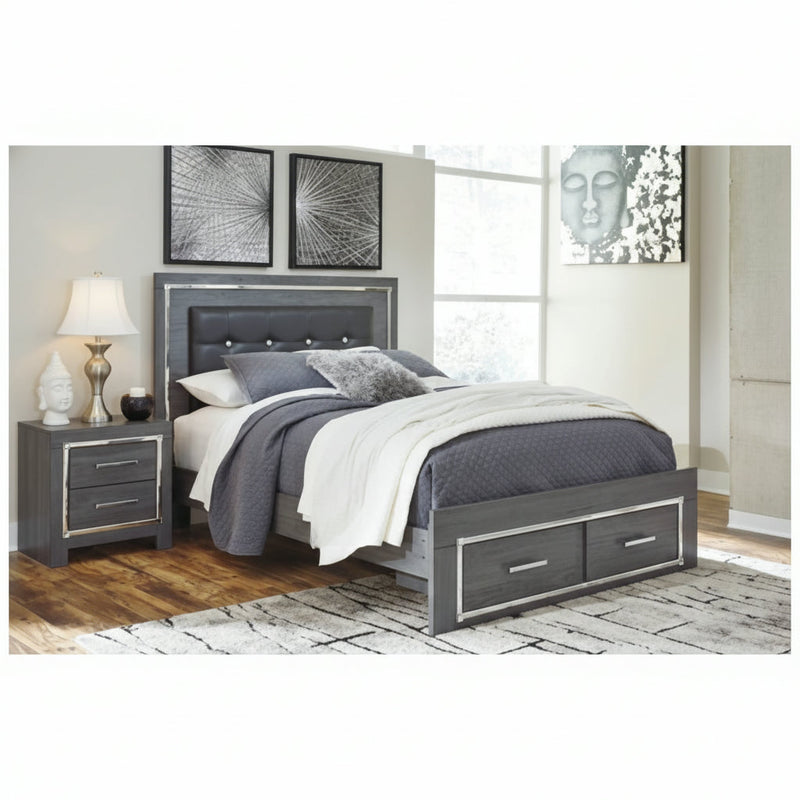 Lodanna Panel Bed Queen Panel Bed with 2 Storage Drawers (v2)