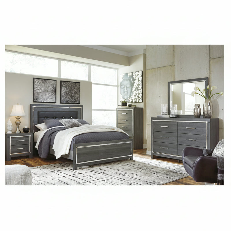 Lodanna Panel Bed, Dresser, Mirror, Chest & Nightstand, Bedroom Set